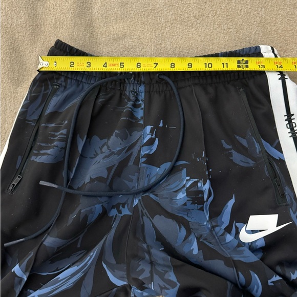 Nike Sportswear Mens Blocked Logo Floral Track Pants Blue Medium RARE - Picture 10 of 12